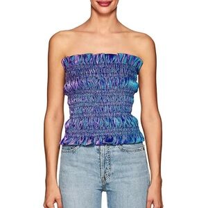 AREA ruched tube top (red color)